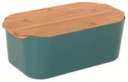 Cutie de paine cu capac din bambus, 33 x 18,5 x 12 cm