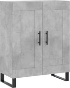 vidaXL Servantă, gri beton, 69,5x34x90 cm, lemn compozit