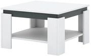 Masă de cafea OLAF alb/antracit