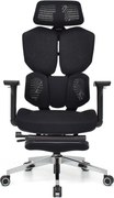 Scaun Ergonomic ProMesh X4D – Tetieră 4D, Suport Lombar Reglabil, Cotiere 4D, Sezut Translatie, Reclinare, Suport Picioare, Mesh, Negru