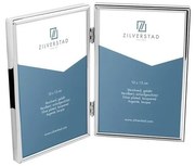 Ramă foto argintie de sine stătătoare din metal 21x15,5 cm Sweet Memory – Zilverstad