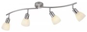 JUST LIGHT. 11954-55 - Plafonieră spot KARO 4xE14/40W/230V crom mat