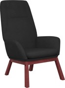 vidaXL Scaun de relaxare, negru, material textil