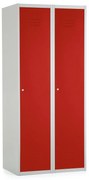 Dulap metalic, 80 x 50 x 180 cm, încuietoare cu cilindru, roșu - ral 3000