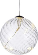 Decorațiune cu lumină LED Sirius Wave Ball, Ø 8 cm