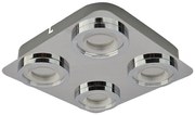 ITALUX MB14187-04A CH - Plafonieră LED AURORE 4xLED/5W/230V