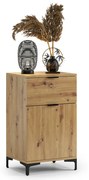Comoda in decor stejar artisan MANY 50x40 cm