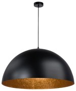 Lustră pe cablu SFERA 1xE27/60W/230V d. 35 cm negru/cupru