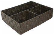 Organizator Compactor TEX 32 x 25 x 8 cm, 3 piese, maro inchis