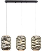 Lustra suspendata design industrial Adalla rattan