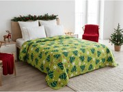 Cuvertura de pat CHRISTMAS TREE, verde Dimensiune: 220 x 240 cm