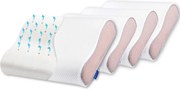 Set 4X perne ortopedice Suporto®️Nocturna, spuma cu memorie 55 x 35 x 11 cm cu perforatii