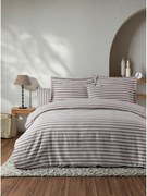 Set lenjerie pat 162ELR4135, maro, bumbac/poliester, 200x220 cm, cu ce