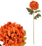 Crizantema portocalie - floare artificială tăiată,73 cm