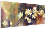 Tablou - Magnolii albe, pictură (120x50 cm)