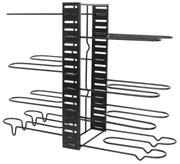 Organizator bucatarie Kinghoff KH 1640, Pentru tigai sau capace, 8 nivele, Metal, Negru