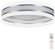 Plafonieră LED dimabilă SMART CORAL LED/24W/230V albă/argintie + telecomandă