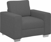vidaXL Canapea Scaun Gri închis 100x77x82 cm țesătură velur