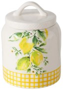 Recipient de bucătărie din ceramică cu model de lămâie, LEMONY