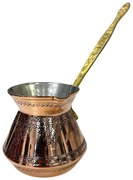 Ibric din cupru cu maner din alama 580 ml CTR17