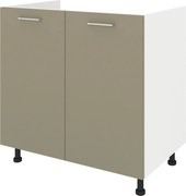 Corp Masca Chiuveta Lecce, 2 Usi, Taupe/Alb, 80 x 50 x 80 cm