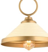 Lustră cu cablu MONZA 1xE27/40W/230V Ø 30 cm crem/bronz