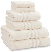 Prosoape de baie crem 6 buc. din bumbac din frotir Zero Twist – Catherine Lansfield