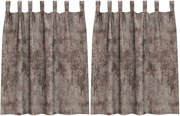 vidaXL Cortine din catifea 2 pcs Cappuccino 140 x 140 cm Catifea
