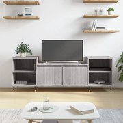 vidaXL Comodă TV, gri sonoma, 160x35x55 cm, lemn prelucrat