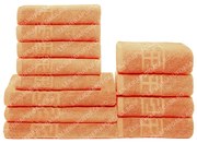 Set 12 Prosoape Maini Fata Corp, Bumbac 100%, 550g m ² - Portocaliu