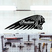 DUBLEZ | Logo din lemn pentru perete - Indian Motorcycle