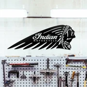 DUBLEZ | Logo din lemn pentru perete - Indian Motorcycle