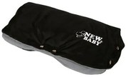 Manșon din fleece pentru cărucior New Baby, negru- gri