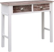 vidaXL Masă consolă, maro, 90 x 30 x 77 cm, lemn
