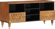 vidaXL Comodă TV, 100x33x46 cm, lemn masiv de mango