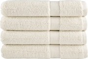 vidaXL Prosoape premium SOLUND 4 buc. crem 100x200 cm 600 gsm
