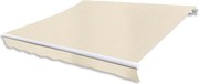 vidaXL Copertină pliabilă motorizată, 400 cm, crem