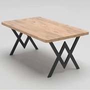 Masa bucatarie texturata, Nuc, 110x70x75 cm, A0023