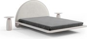 Pat lemn masiv levitant Visby Personalizabil - 180x200, Fara, Alb
