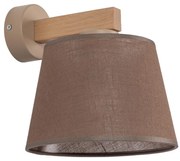 Brilagi - Lampă de perete LATTE SABIA 1xE27/15W/230V pin/maro