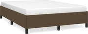 vidaXL Cadru de pat fără saltea, maro închis, 140x200 cm, textil