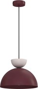 Pendul cu cablu NEVIS, 1xE27/15W/230V, Ø 29 cm, vișiniu