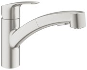 Baterie bucatarie Grohe Eurosmart New, pipa extractibila, supersteel - 30305DC1