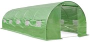 Seră de tip tunel verde cu cadru metalic 3x8m Garden Point