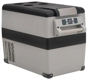 vidaXL Ladă frigorifică cu mâner, negru și gri, 35 L, PP și PE