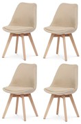Set de scaune de sufragerie CT-751 CRM2, 4 buc.