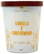 Lumânare Arome în sticlă cu capac metalic 255gVanilla & Sandalwood