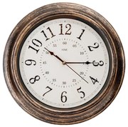 Ceas de perete d. 40 cm 1xAA bronz/alb