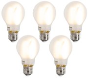 Set 5 becuri Becuri LED inteligente E27 reglabile A60 mat 7W 806lm 2700-6500K