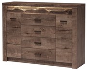 Comodă Indie 07 (cu iluminat LED) (Arin închis). 1057770